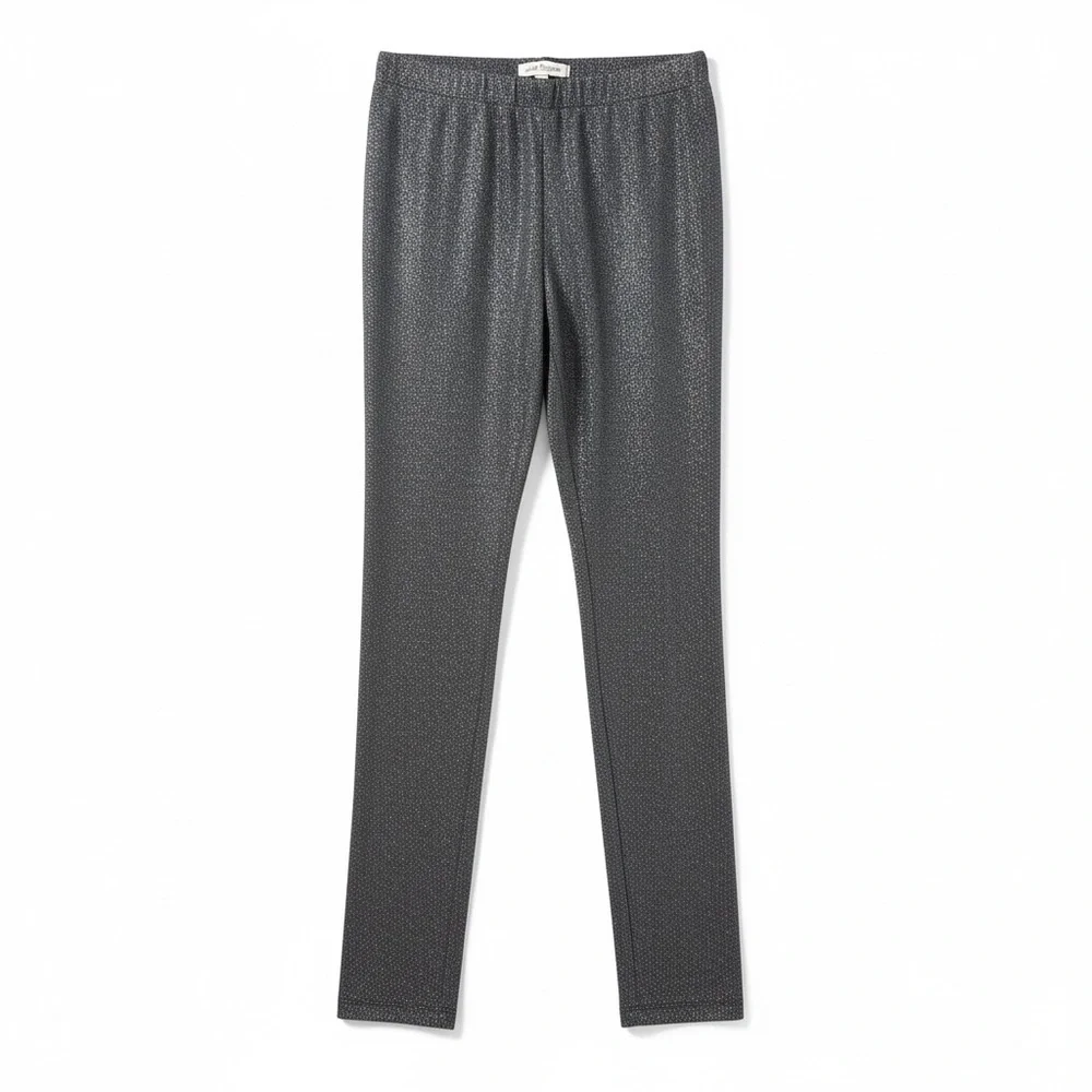 Lazoschmidl Glitter Lurex Metallic Silver Luke Lounge Pants Unisex Size $290 NEW